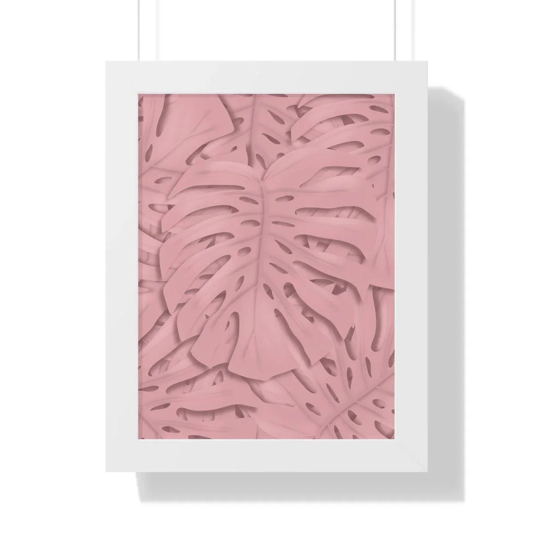 Soft Pink Monstera Framed Print, Poster, Laura Christine Photography & Design, Framed, Home & Living, Indoor, Paper, Posters, Laura Christine Photography & Design, laurachristinedesign.com