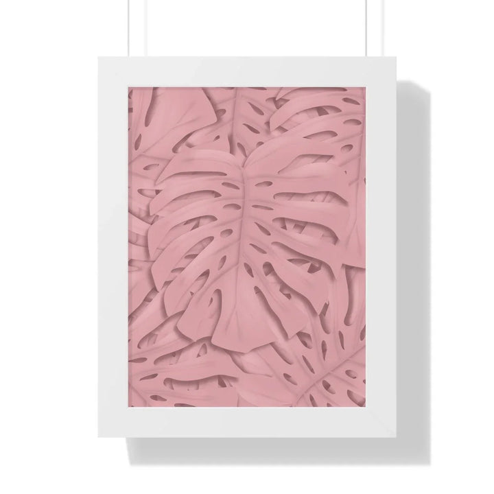 Soft Pink Monstera Framed Print, Poster, Laura Christine Photography & Design, Framed, Home & Living, Indoor, Paper, Posters, Laura Christine Photography & Design, laurachristinedesign.com