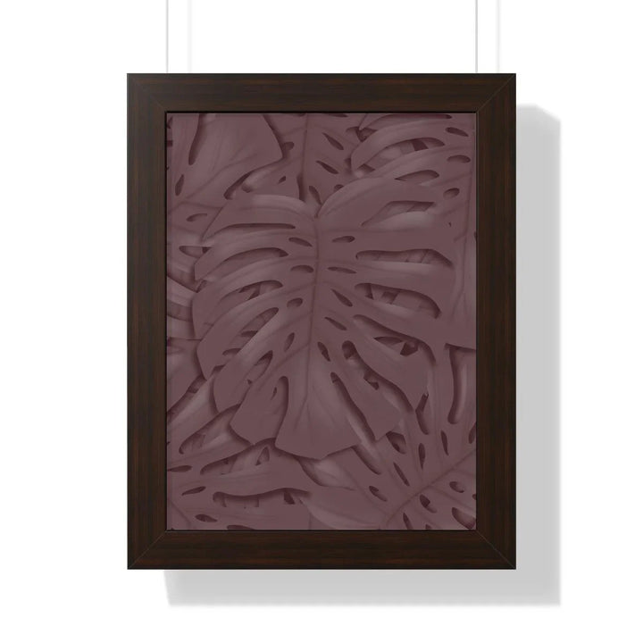 Merlot Monstera Framed Print, Poster, Laura Christine Photography & Design, Framed, Home & Living, Indoor, Paper, Posters, Laura Christine Photography & Design, laurachristinedesign.com