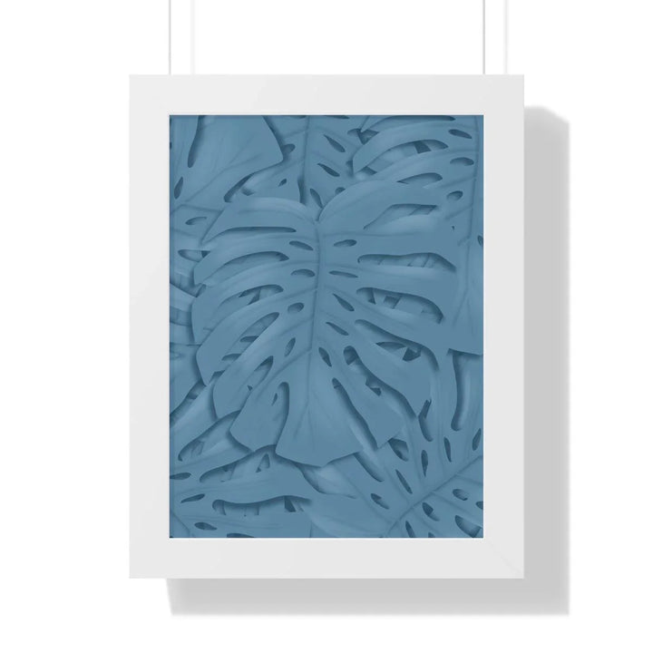 Cerulean Blue Monstera Framed Print, Poster, Laura Christine Photography & Design, Framed, Home & Living, Indoor, Paper, Posters, Laura Christine Photography & Design, laurachristinedesign.com