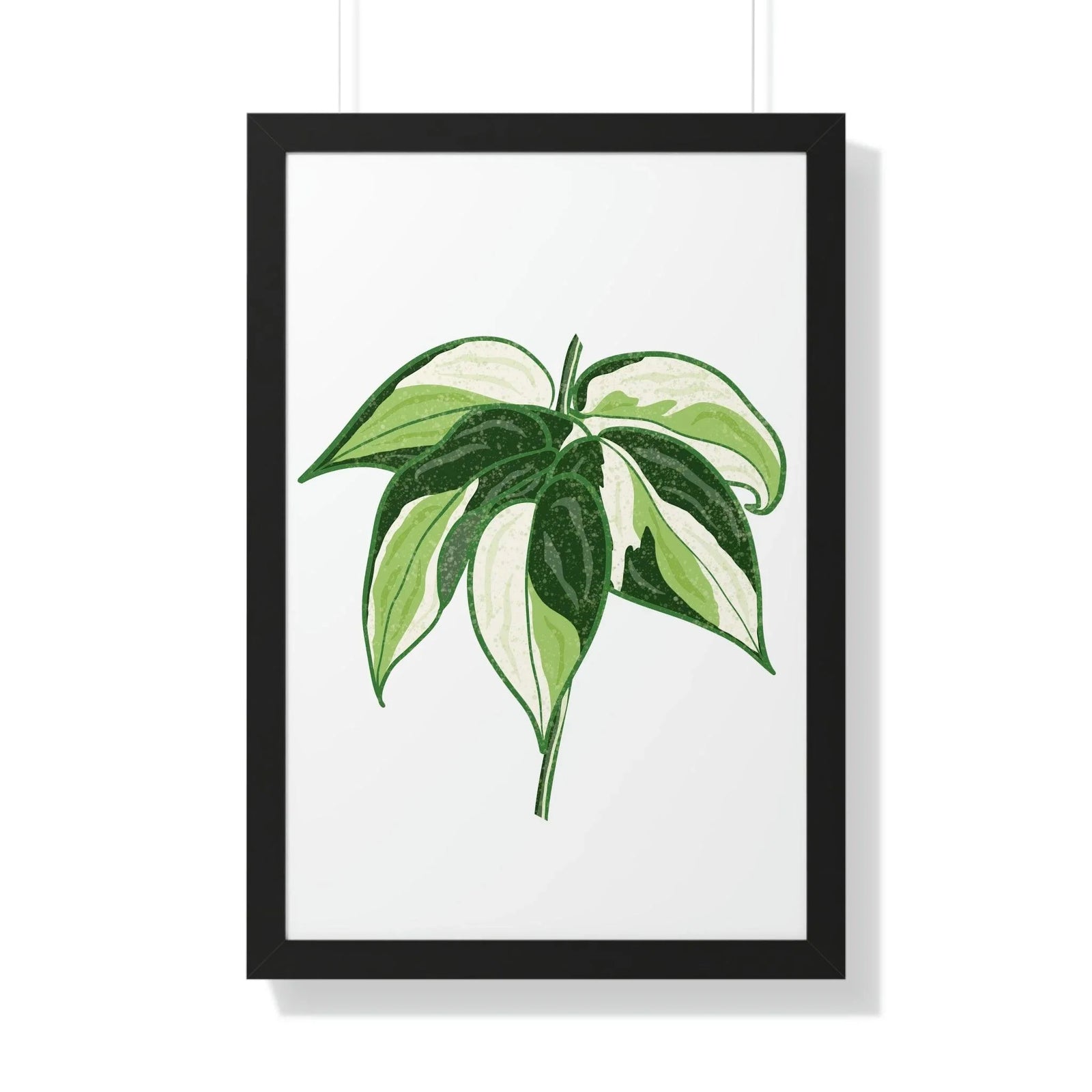 Philodendron 'Cream Splash' Framed Print, Poster, Printify, Framed, Home & Living, Indoor, Paper, Posters, Laura Christine Photography & Design, laurachristinedesign.com