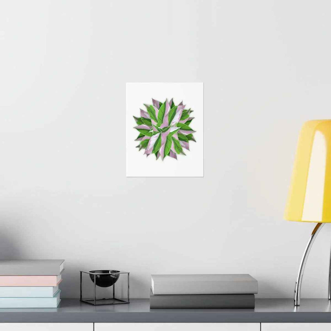 Syngonium Tricolor Botanical Print – Unframed Wall Art - The Potted Pixel