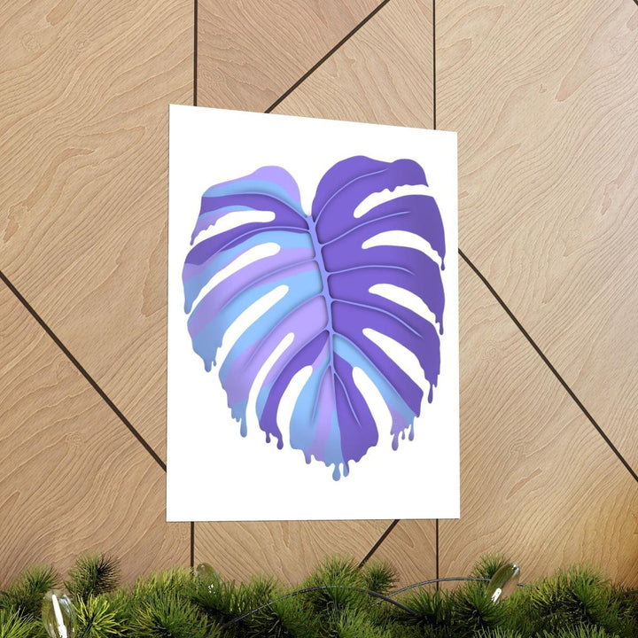 Melting Monstera, Purple - Print, Poster, Laura Christine Photography & Design, Back to School, Home & Living, Indoor, Matte, Paper, Posters, Valentine's Day promotion, Laura Christine Photography & Design, laurachristinedesign.com
