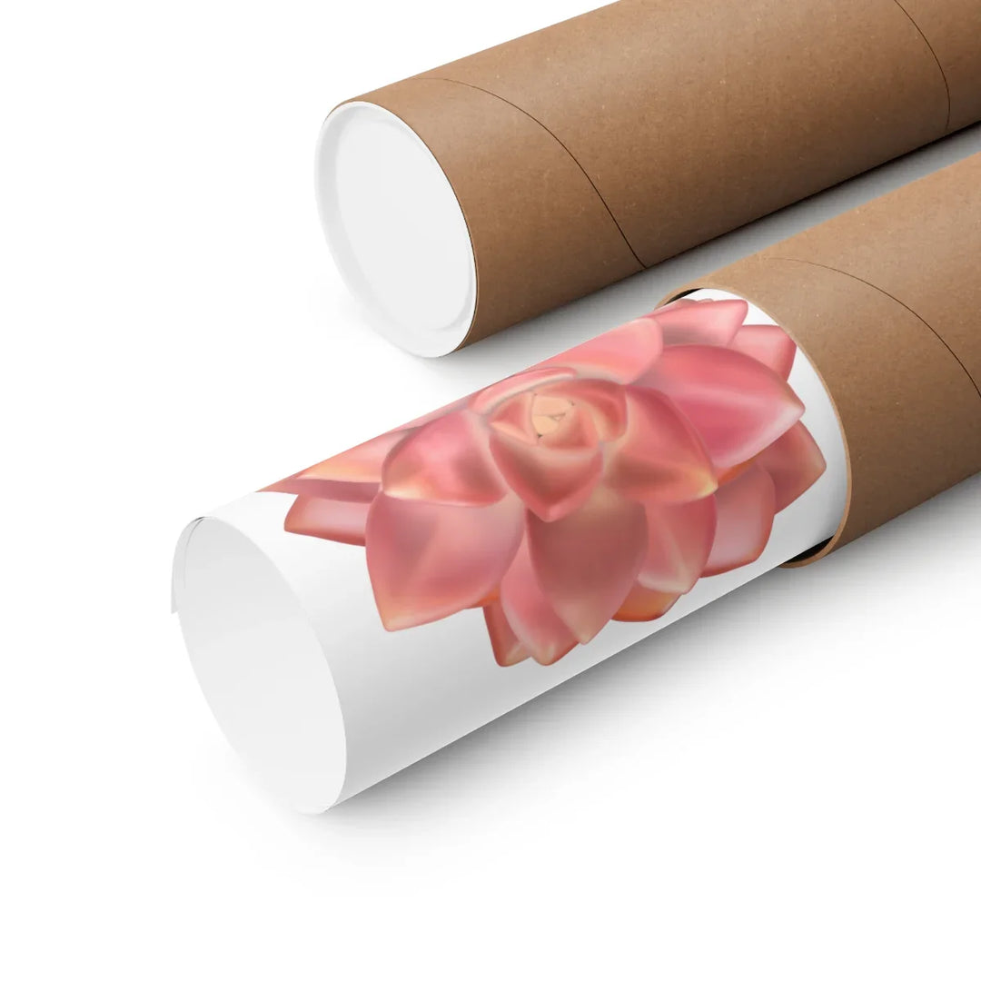 California Sunset Succulent Wall Art Print On Matte Poster Paper For Home Decor Unframed