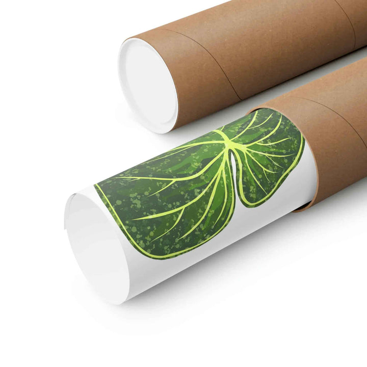 Philodendron Gloriosum Print Botanical Wall Art – Tropical Leaf Poster on Museum-Grade Paper - The Potted Pixel