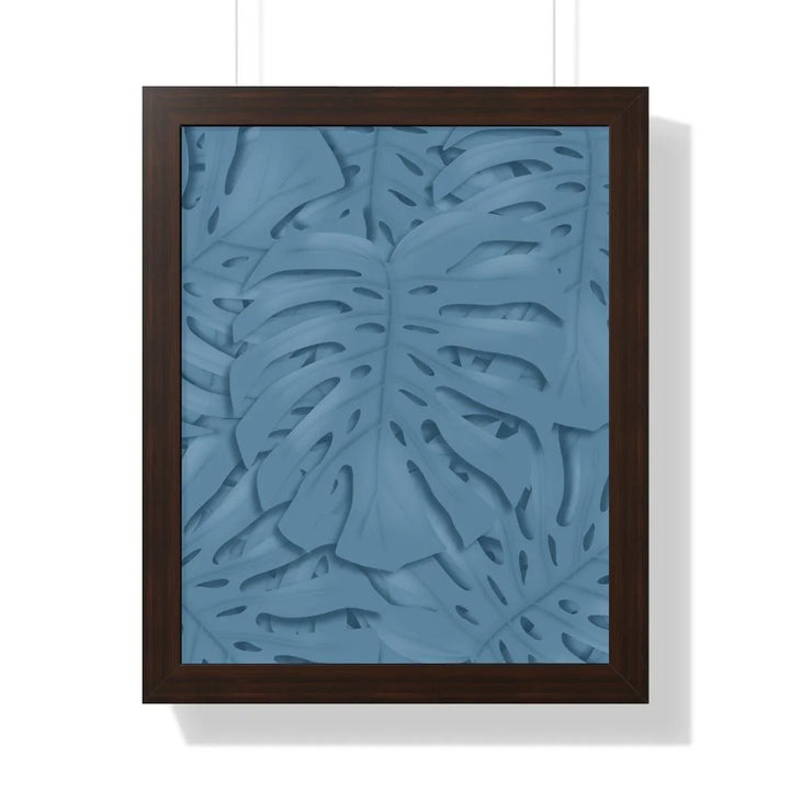 Cerulean Blue Monstera Framed Print, Poster, Laura Christine Photography & Design, Framed, Home & Living, Indoor, Paper, Posters, Laura Christine Photography & Design, laurachristinedesign.com