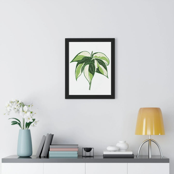 Philodendron 'Cream Splash' Framed Print, Poster, Printify, Framed, Home & Living, Indoor, Paper, Posters, Laura Christine Photography & Design, laurachristinedesign.com