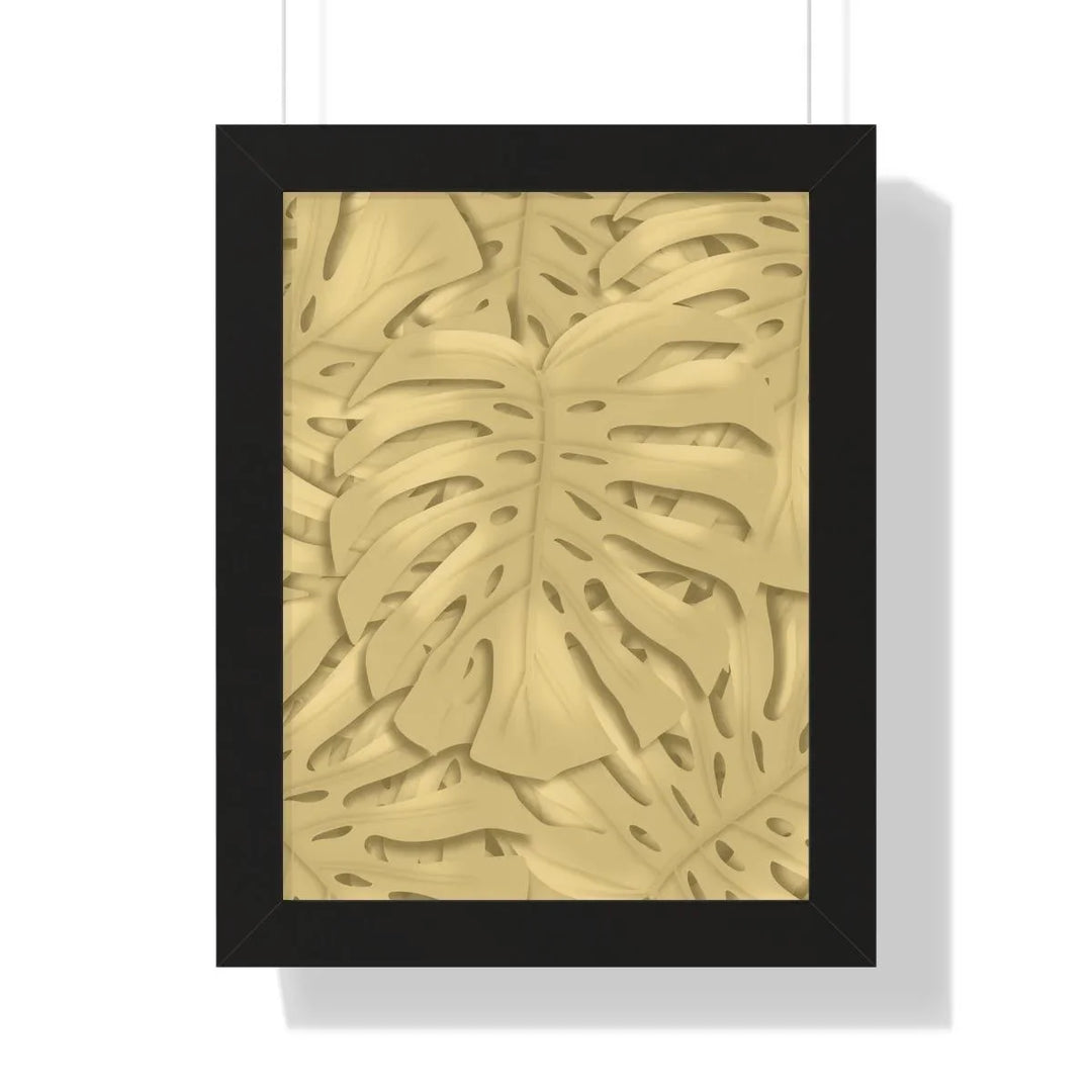 Golden Monstera Framed Print, Poster, Laura Christine Photography & Design, Framed, Home & Living, Indoor, Paper, Posters, Laura Christine Photography & Design, laurachristinedesign.com
