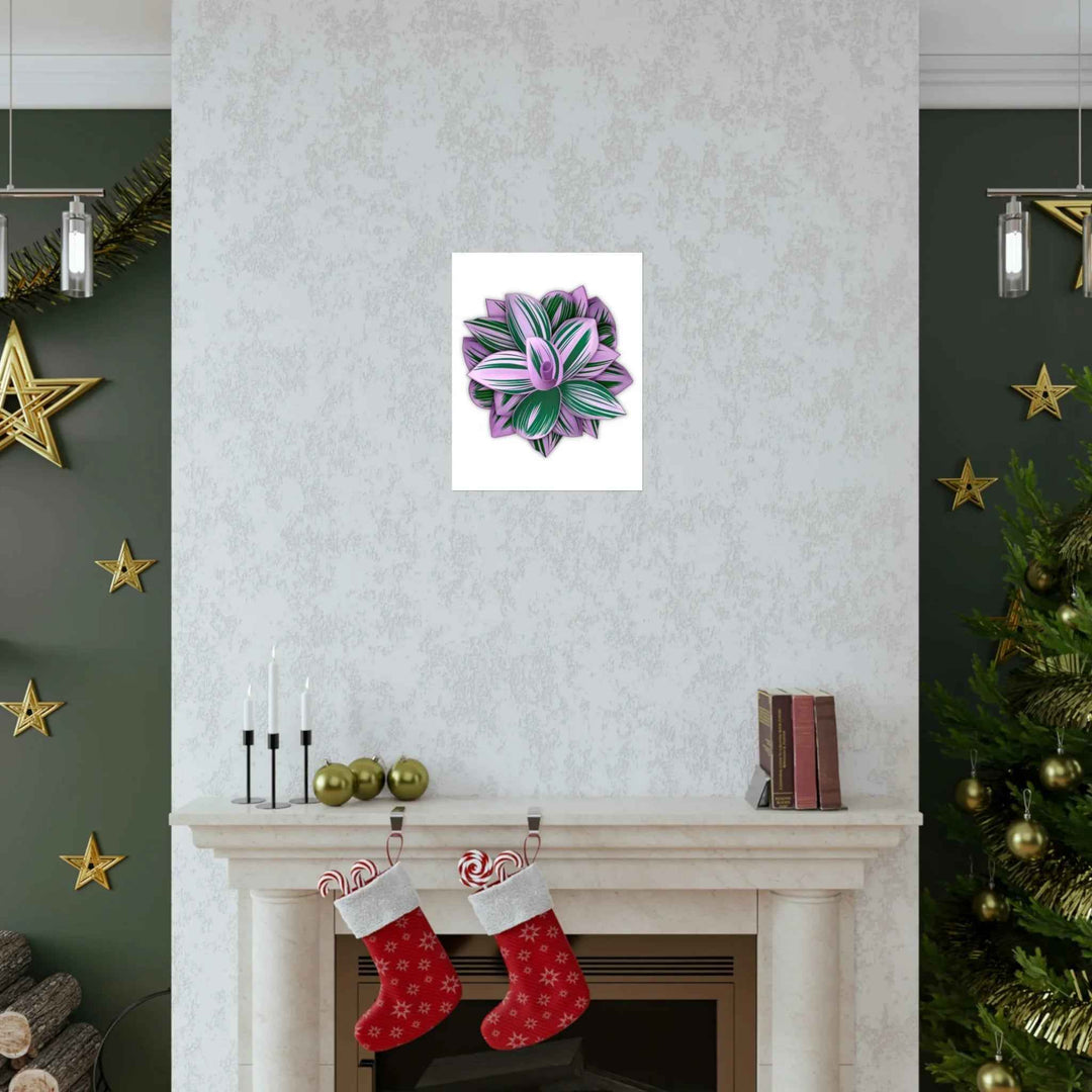 Tradescantia Nanouk Print – Botanical Wall Art on Museum-Grade Paper Poster Unframed - The Potted Pixel
