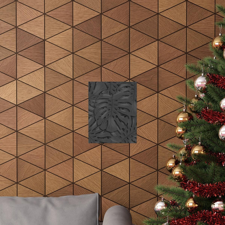 Charcoal Monstera Print, Poster, Printify, Back to School, Home & Living, Indoor, Matte, Paper, Posters, Valentine's Day promotion, Laura Christine Photography & Design, laurachristinedesign.com