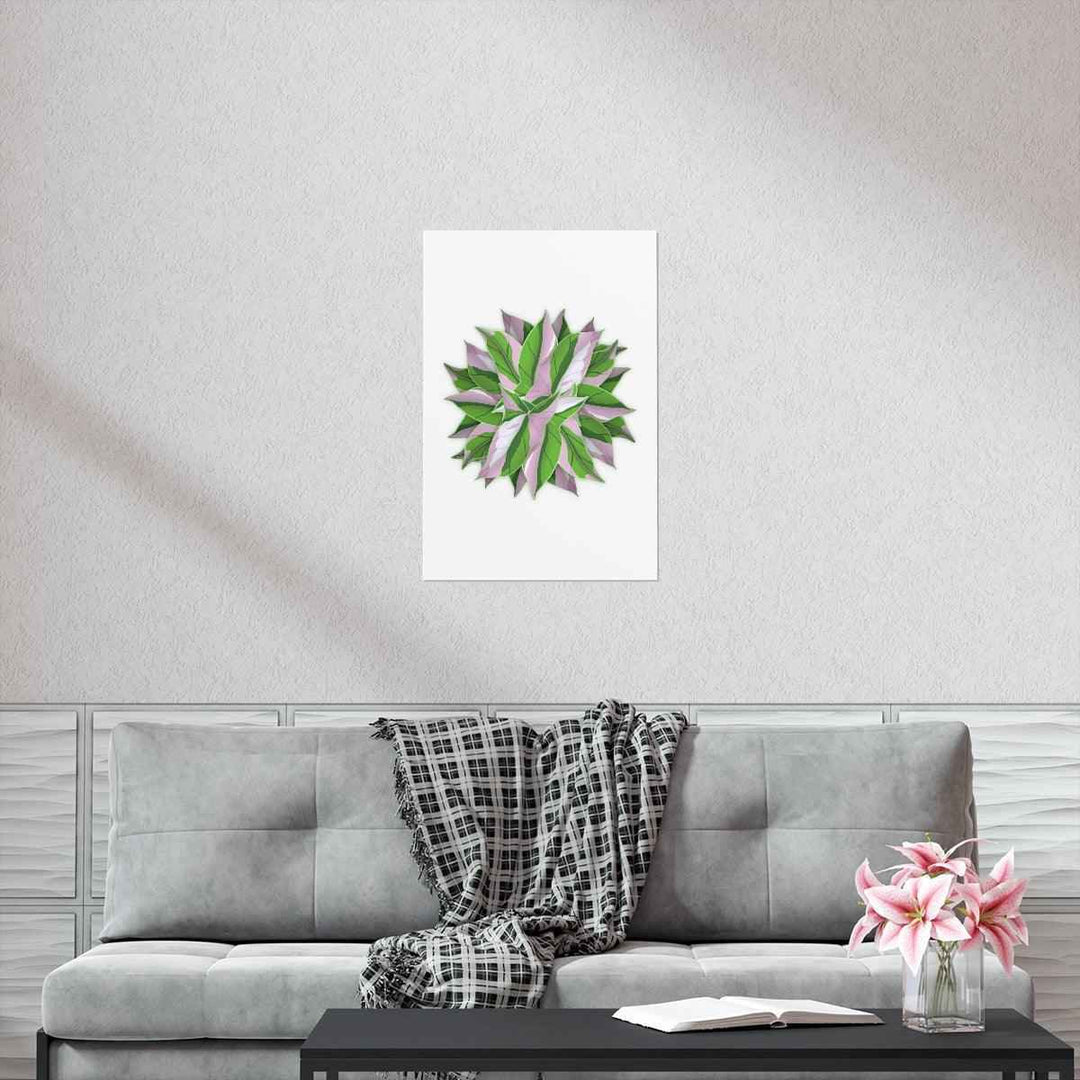 Syngonium Tricolor Botanical Print – Unframed Wall Art - The Potted Pixel