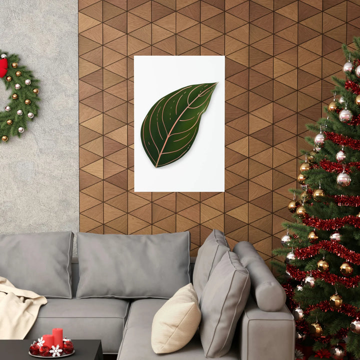 Aglaonema Rotundum Print Botanical Wall Art On Museum Grade Paper Unframed Poster Home Decor