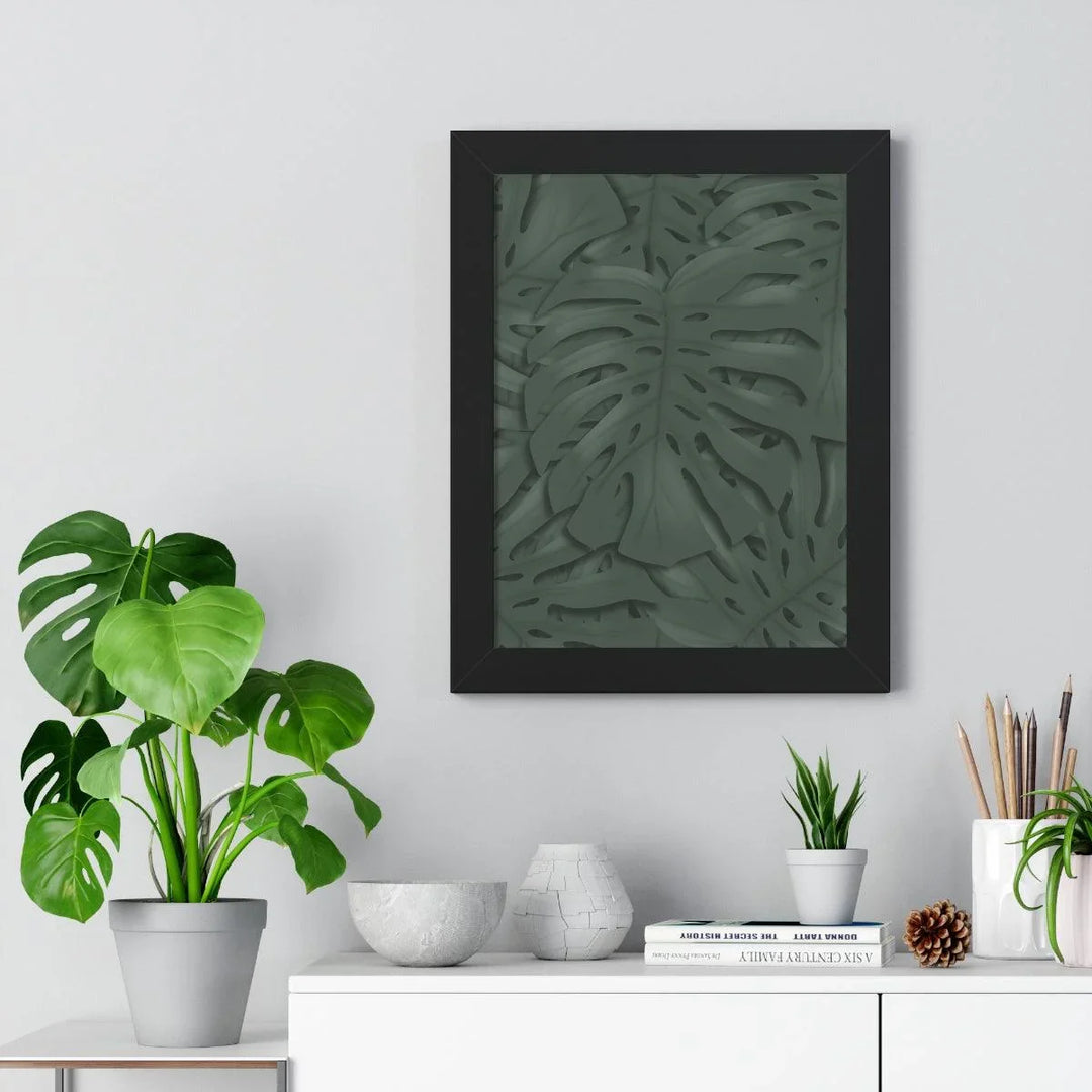 Deep Green Monstera Framed Print, Poster, Laura Christine Photography & Design, Framed, Home & Living, Indoor, Paper, Posters, Laura Christine Photography & Design, laurachristinedesign.com