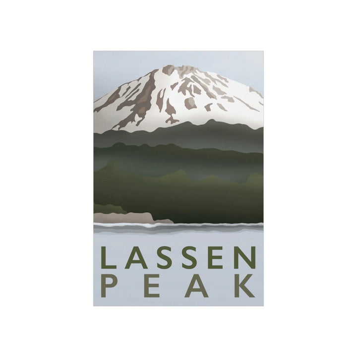Lassen Peak Minimalist Print, Poster, Printify, Back to School, Home & Living, Indoor, Matte, Paper, Posters, Valentine's Day promotion, Laura Christine Photography & Design, laurachristinedesign.com