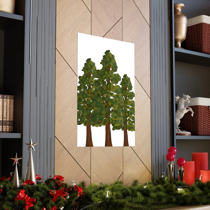 Coastal Redwoods Print On Museum Grade Paper With Archival Ink Unframed Poster For Home Decor