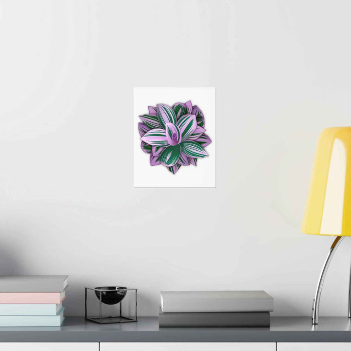 Tradescantia Nanouk Print – Botanical Wall Art on Museum-Grade Paper Poster Unframed - The Potted Pixel
