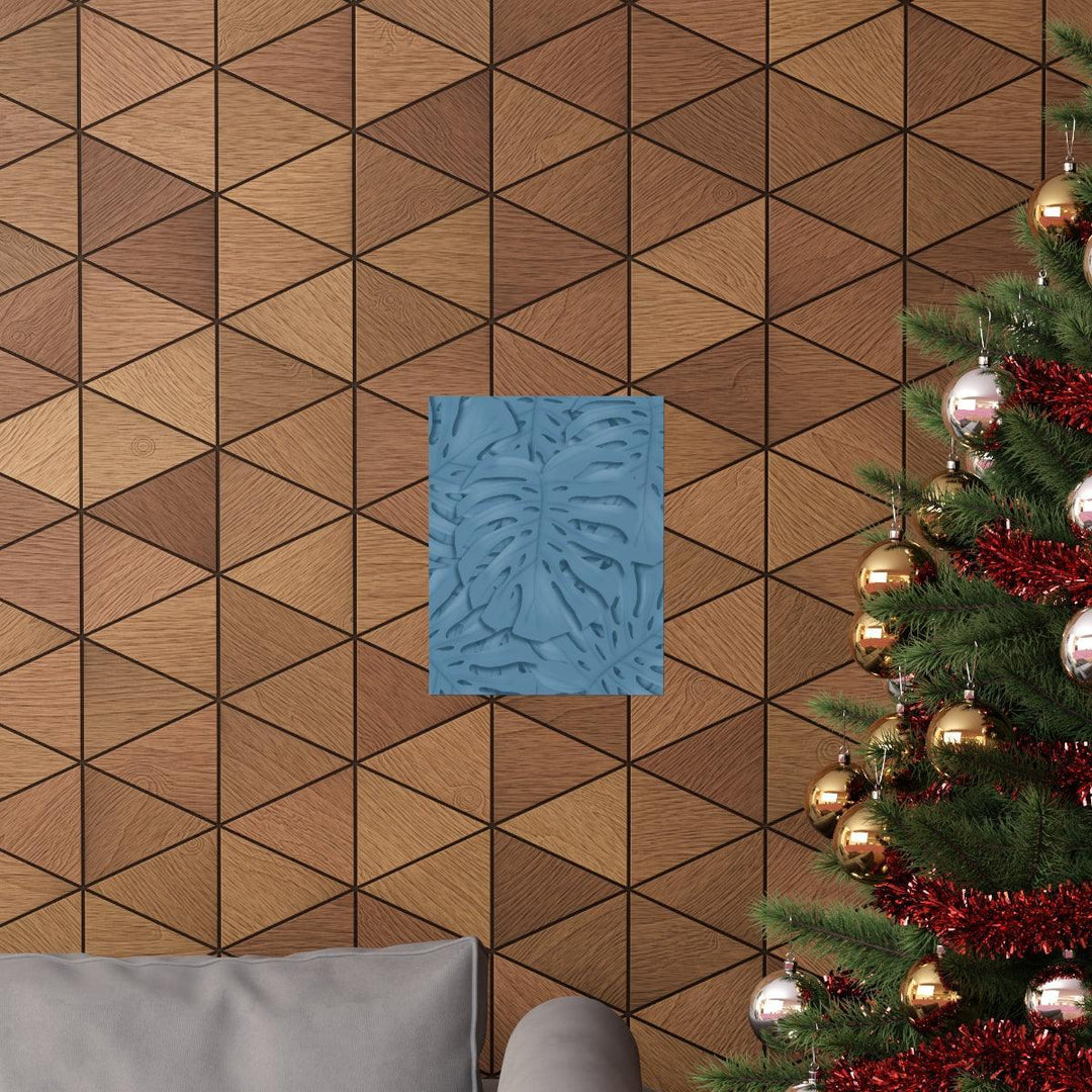 Cerulean Blue Monstera Print, Poster, Laura Christine Photography & Design, Back to School, Home & Living, Indoor, Matte, Paper, Posters, Valentine's Day promotion, Laura Christine Photography & Design, laurachristinedesign.com