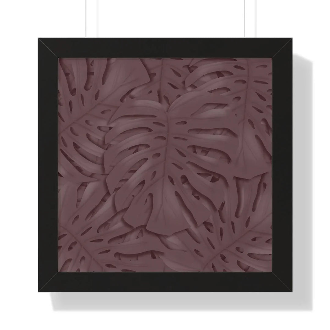 Merlot Monstera Framed Print, Poster, Laura Christine Photography & Design, Framed, Home & Living, Indoor, Paper, Posters, Laura Christine Photography & Design, laurachristinedesign.com