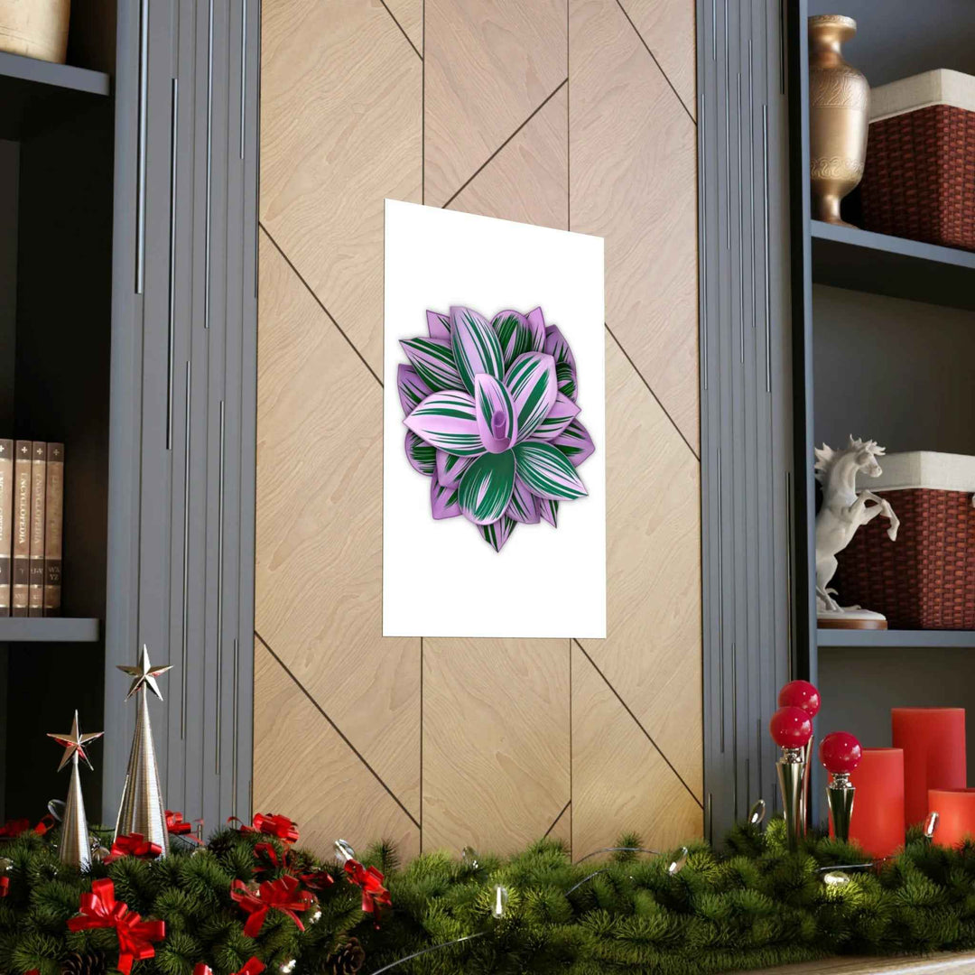 Tradescantia Nanouk Print – Botanical Wall Art on Museum-Grade Paper Poster Unframed - The Potted Pixel