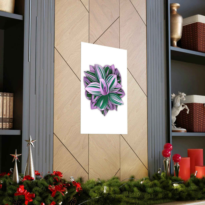 Tradescantia Nanouk Print – Botanical Wall Art on Museum-Grade Paper Poster Unframed - The Potted Pixel
