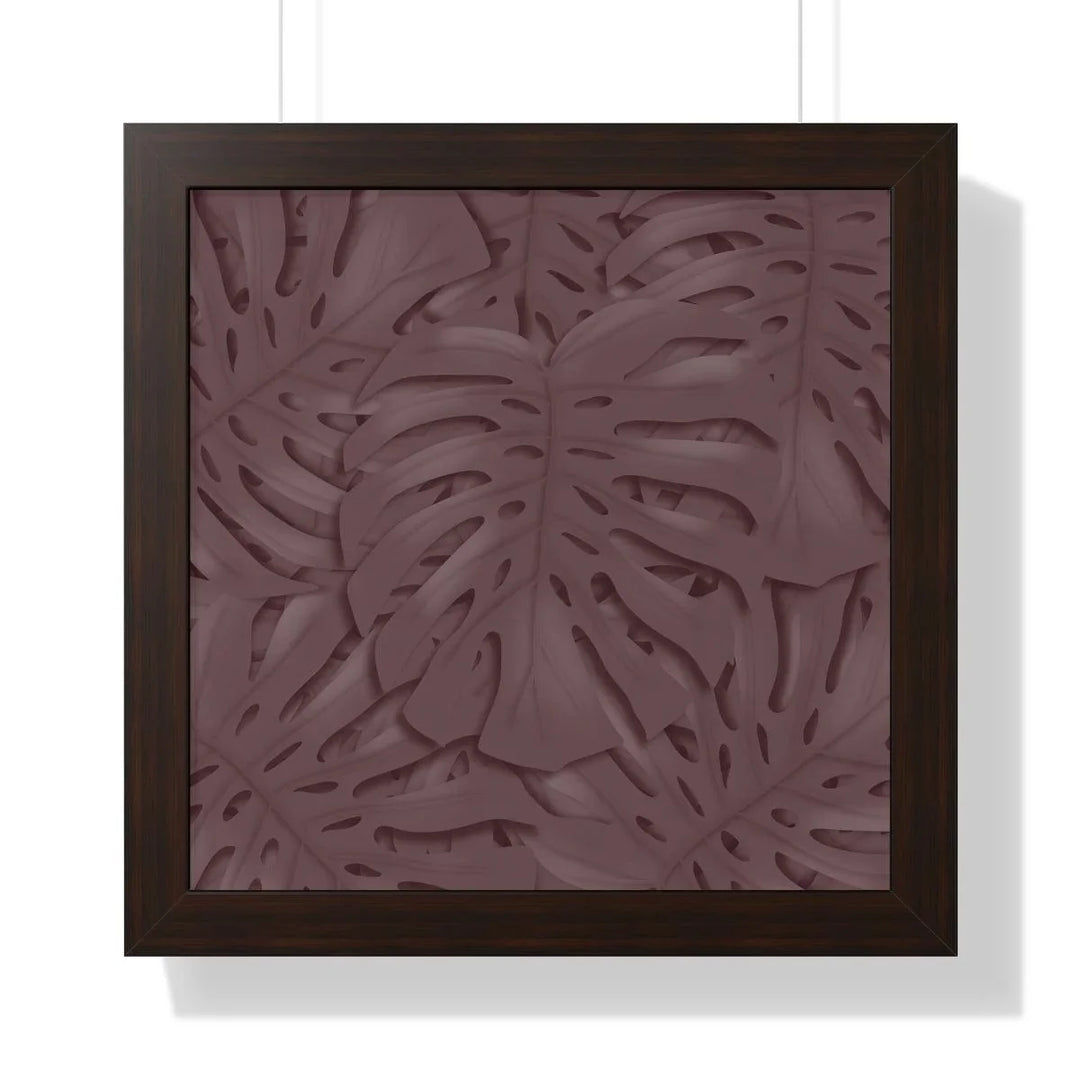 Merlot Monstera Framed Print, Poster, Laura Christine Photography & Design, Framed, Home & Living, Indoor, Paper, Posters, Laura Christine Photography & Design, laurachristinedesign.com