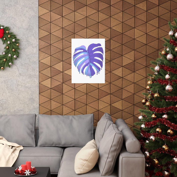 Melting Monstera, Purple - Print, Poster, Laura Christine Photography & Design, Back to School, Home & Living, Indoor, Matte, Paper, Posters, Valentine's Day promotion, Laura Christine Photography & Design, laurachristinedesign.com