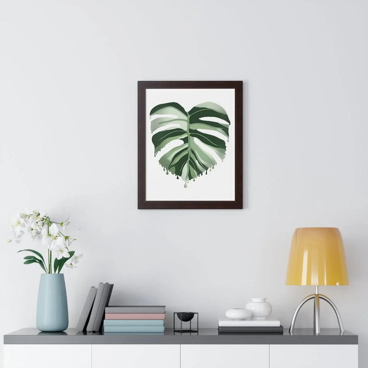 Melting Monstera (Albo) Framed Print, Poster, Laura Christine Photography & Design, Framed, Home & Living, Indoor, Paper, Posters, Laura Christine Photography & Design, laurachristinedesign.com