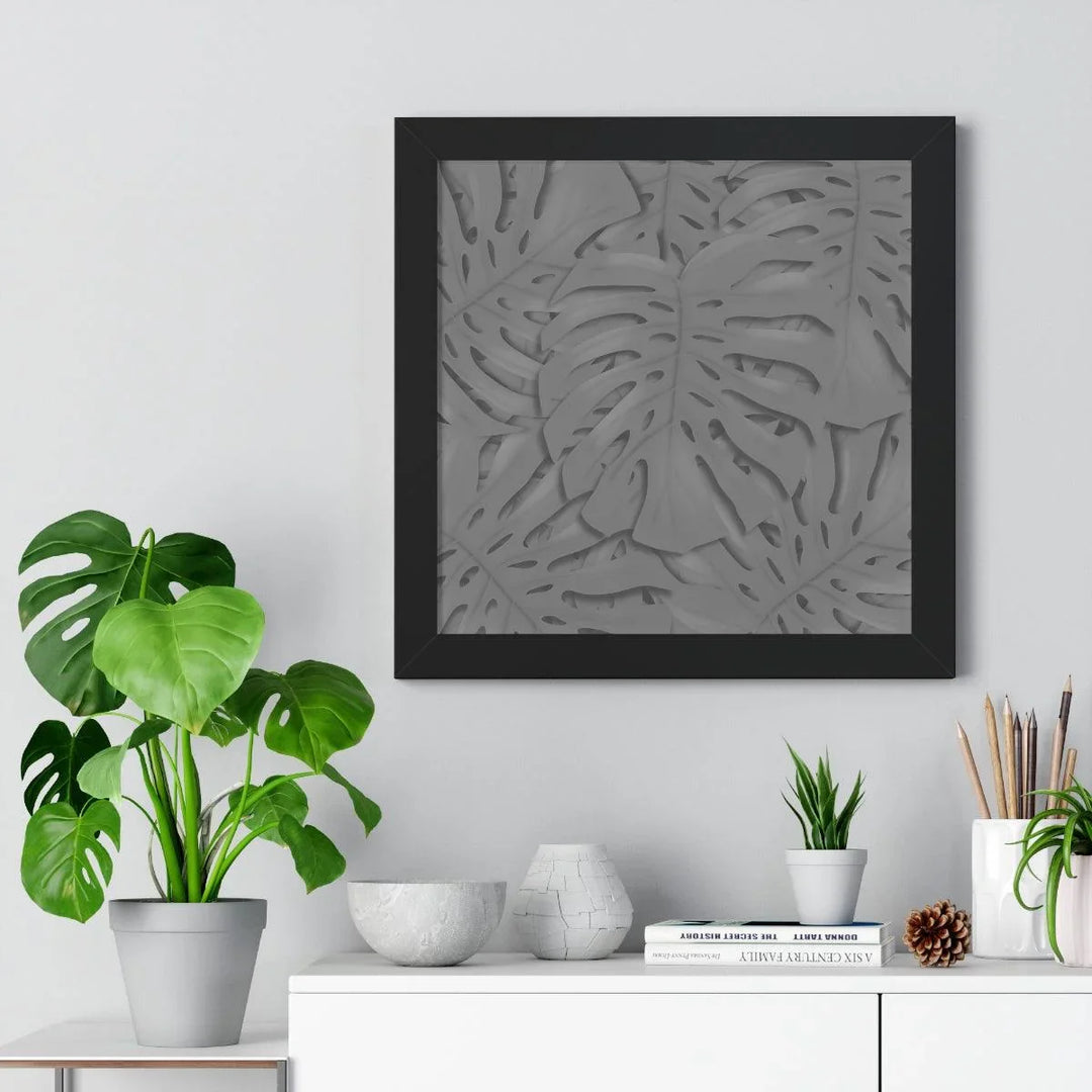 Smokey Monstera Framed Print, Poster, Laura Christine Photography & Design, Framed, Home & Living, Indoor, Paper, Posters, Laura Christine Photography & Design, laurachristinedesign.com