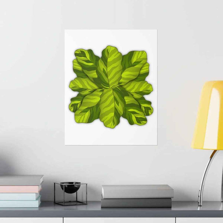 Calathea Yellow Fusion Print – Botanical Wall Art on Museum-Grade Paper Unframed - The Potted Pixel