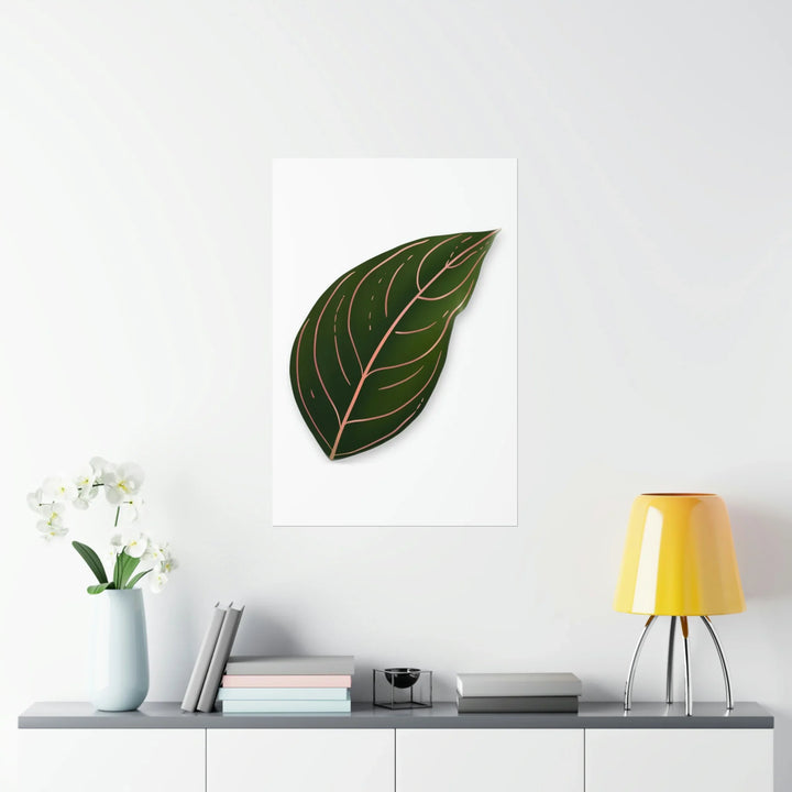 Aglaonema Rotundum Print Botanical Wall Art On Museum Grade Paper Unframed Poster Home Decor