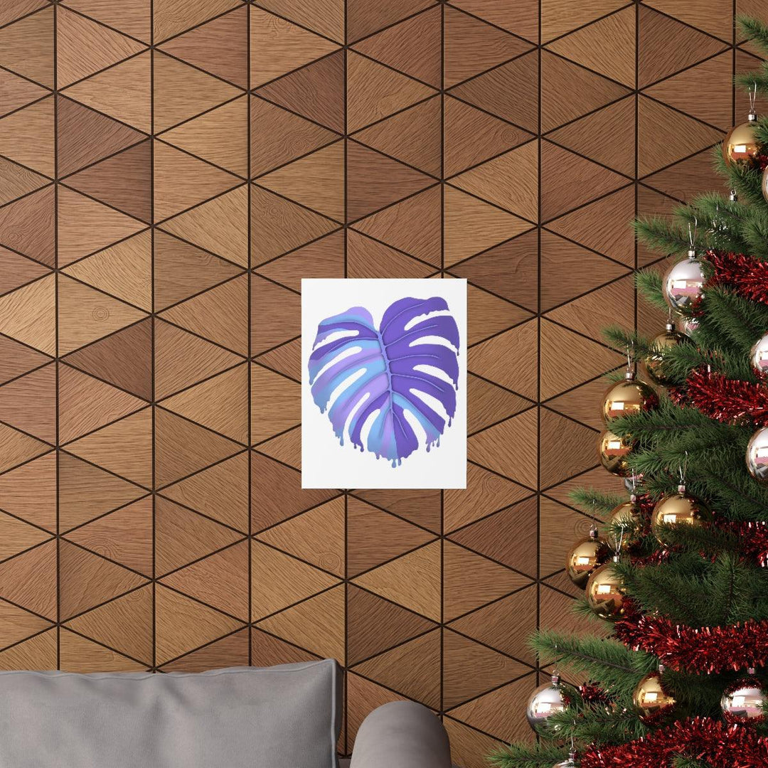 Melting Monstera, Purple - Print, Poster, Laura Christine Photography & Design, Back to School, Home & Living, Indoor, Matte, Paper, Posters, Valentine's Day promotion, Laura Christine Photography & Design, laurachristinedesign.com