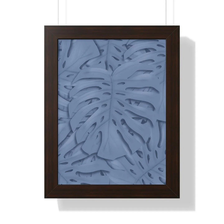 Slate Blue Monstera Framed Print, Poster, Laura Christine Photography & Design, Framed, Home & Living, Indoor, Paper, Posters, Laura Christine Photography & Design, laurachristinedesign.com