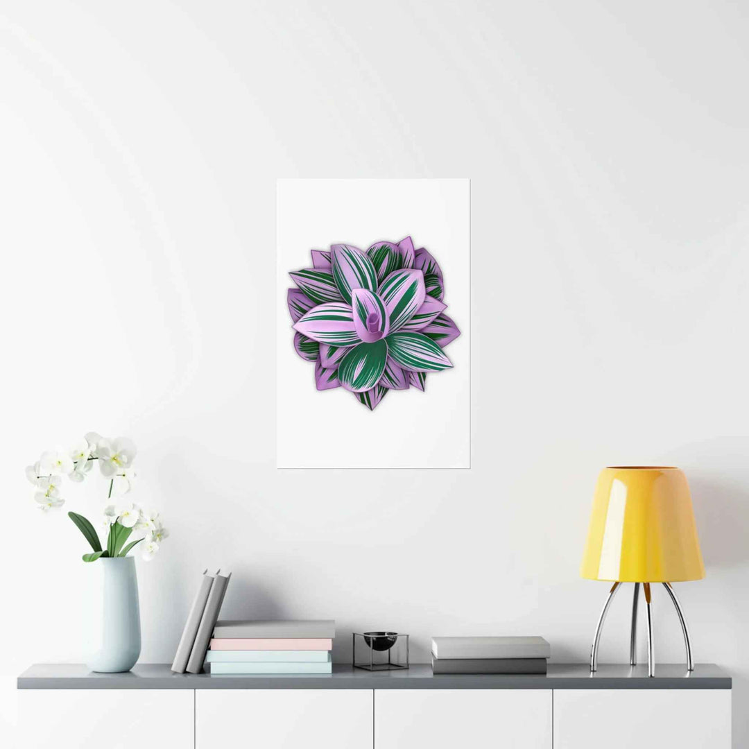Tradescantia Nanouk Print – Botanical Wall Art on Museum-Grade Paper Poster Unframed - The Potted Pixel