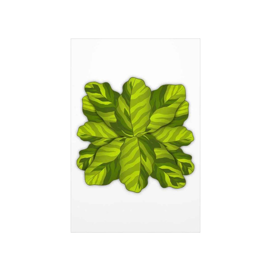 Calathea Yellow Fusion Print – Botanical Wall Art on Museum-Grade Paper Unframed - The Potted Pixel