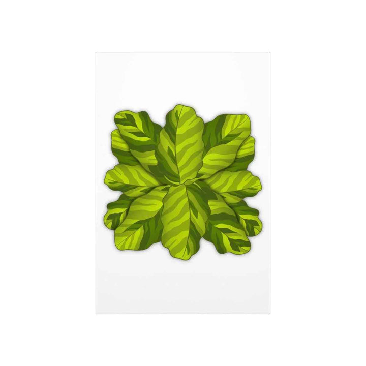 Calathea Yellow Fusion Print – Botanical Wall Art on Museum-Grade Paper Unframed - The Potted Pixel