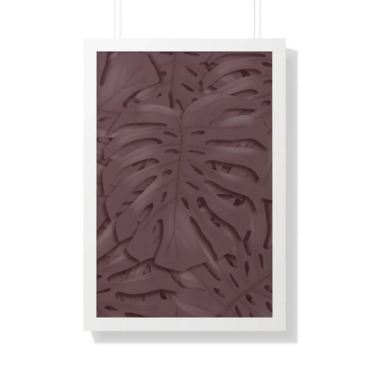 Merlot Monstera Framed Print, Poster, Laura Christine Photography & Design, Framed, Home & Living, Indoor, Paper, Posters, Laura Christine Photography & Design, laurachristinedesign.com