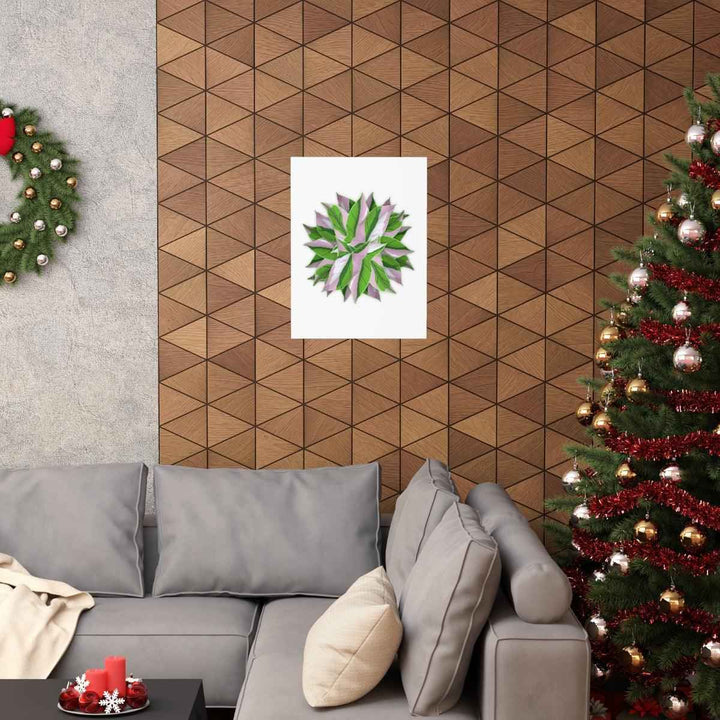 Syngonium Tricolor Botanical Print – Unframed Wall Art - The Potted Pixel