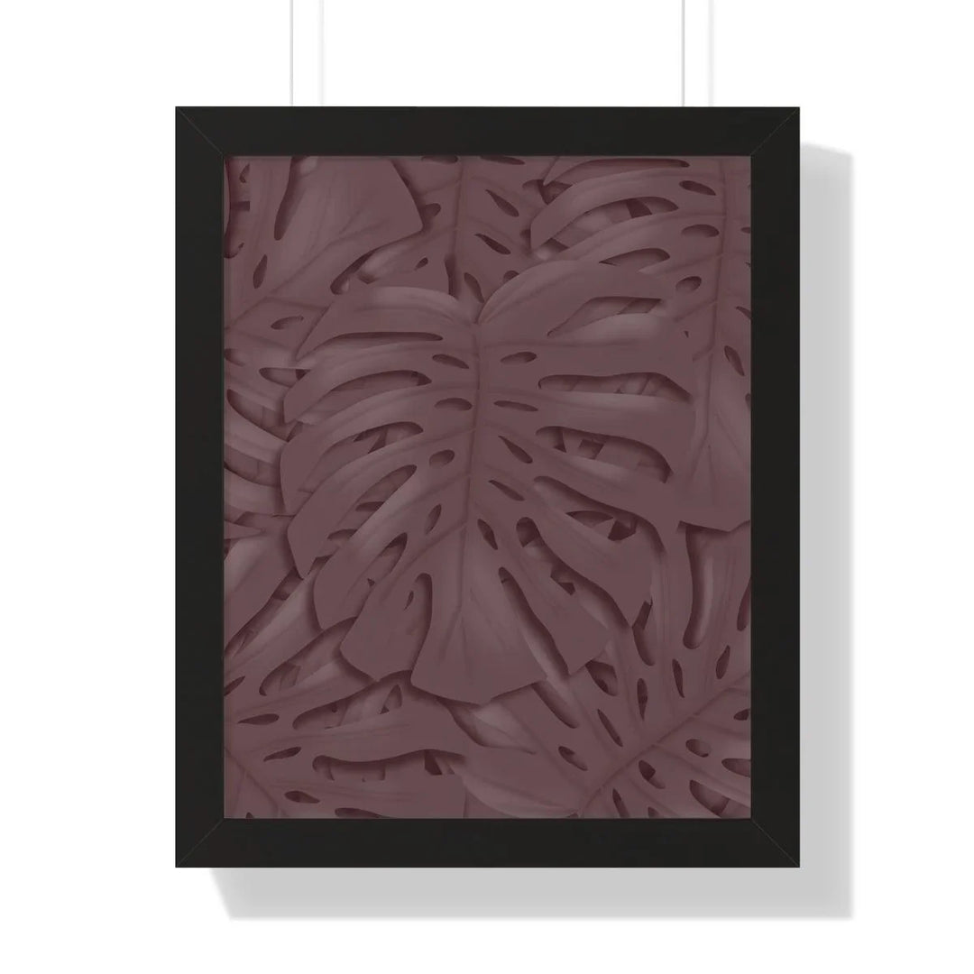 Merlot Monstera Framed Print, Poster, Laura Christine Photography & Design, Framed, Home & Living, Indoor, Paper, Posters, Laura Christine Photography & Design, laurachristinedesign.com