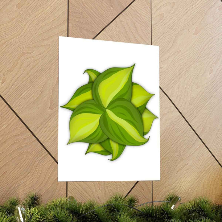 Philodendron Brasil Print – Botanical Wall Art on Museum Grade Paper Poster Unframed - The Potted Pixel
