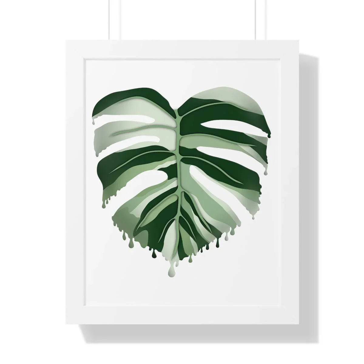 Melting Monstera (Albo) Framed Print, Poster, Laura Christine Photography & Design, Framed, Home & Living, Indoor, Paper, Posters, Laura Christine Photography & Design, laurachristinedesign.com