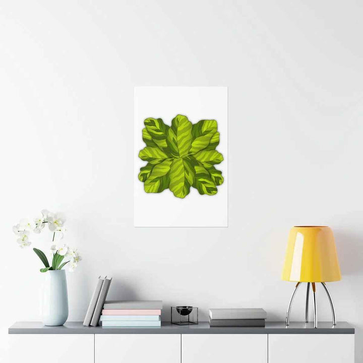 Calathea Yellow Fusion Print – Botanical Wall Art on Museum-Grade Paper Unframed - The Potted Pixel