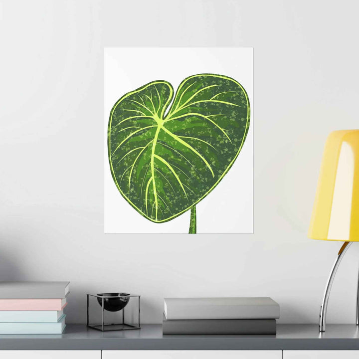 Philodendron Gloriosum Print Botanical Wall Art – Tropical Leaf Poster on Museum-Grade Paper - The Potted Pixel