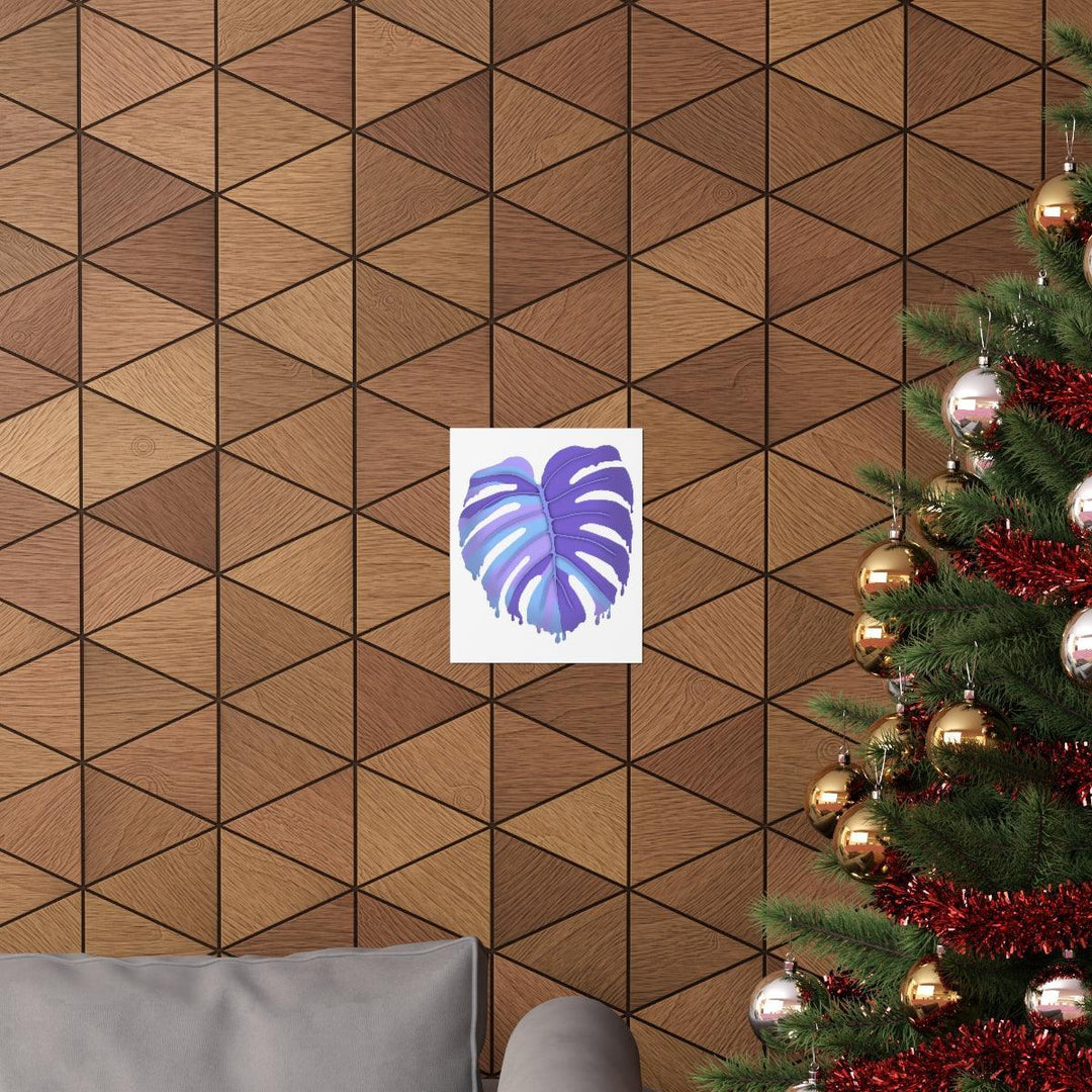 Melting Monstera, Purple - Print, Poster, Laura Christine Photography & Design, Back to School, Home & Living, Indoor, Matte, Paper, Posters, Valentine's Day promotion, Laura Christine Photography & Design, laurachristinedesign.com