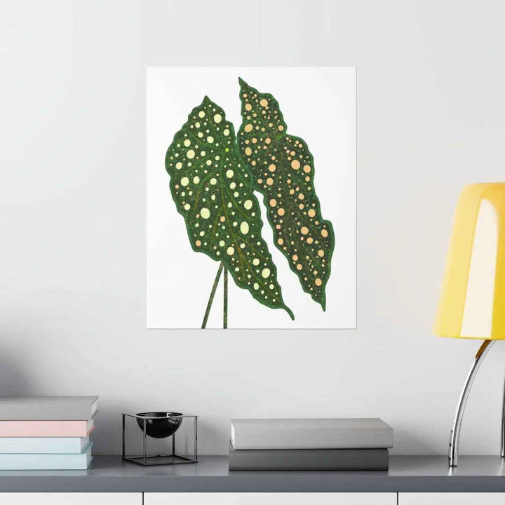 Begonia Maculata Print - Botanical Wall Art on Museum Grade Paper | Matte Finish Unframed - The Potted Pixel