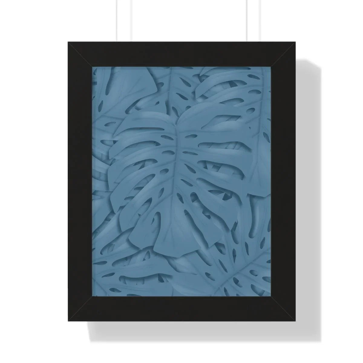 Cerulean Blue Monstera Framed Print, Poster, Laura Christine Photography & Design, Framed, Home & Living, Indoor, Paper, Posters, Laura Christine Photography & Design, laurachristinedesign.com