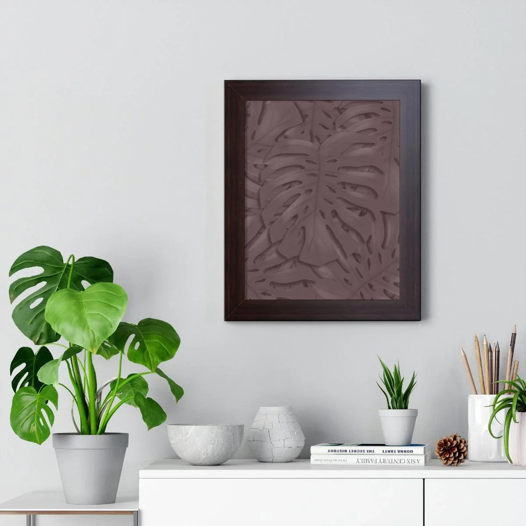 Merlot Monstera Framed Print, Poster, Laura Christine Photography & Design, Framed, Home & Living, Indoor, Paper, Posters, Laura Christine Photography & Design, laurachristinedesign.com