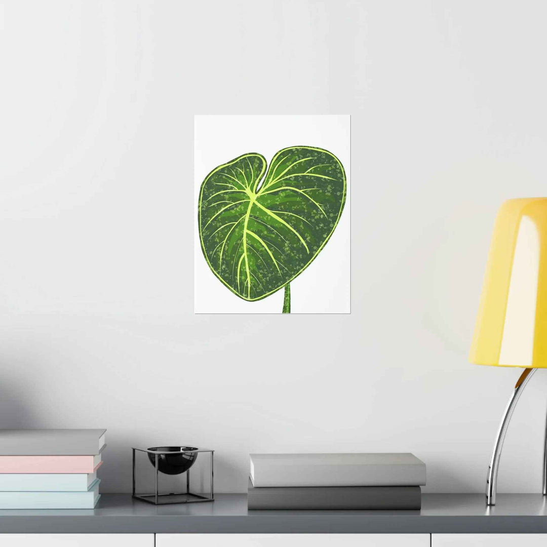 Philodendron Gloriosum Print Botanical Wall Art – Tropical Leaf Poster on Museum-Grade Paper - The Potted Pixel
