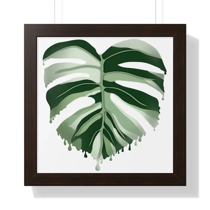 Melting Monstera (Albo) Framed Print, Poster, Laura Christine Photography & Design, Framed, Home & Living, Indoor, Paper, Posters, Laura Christine Photography & Design, laurachristinedesign.com