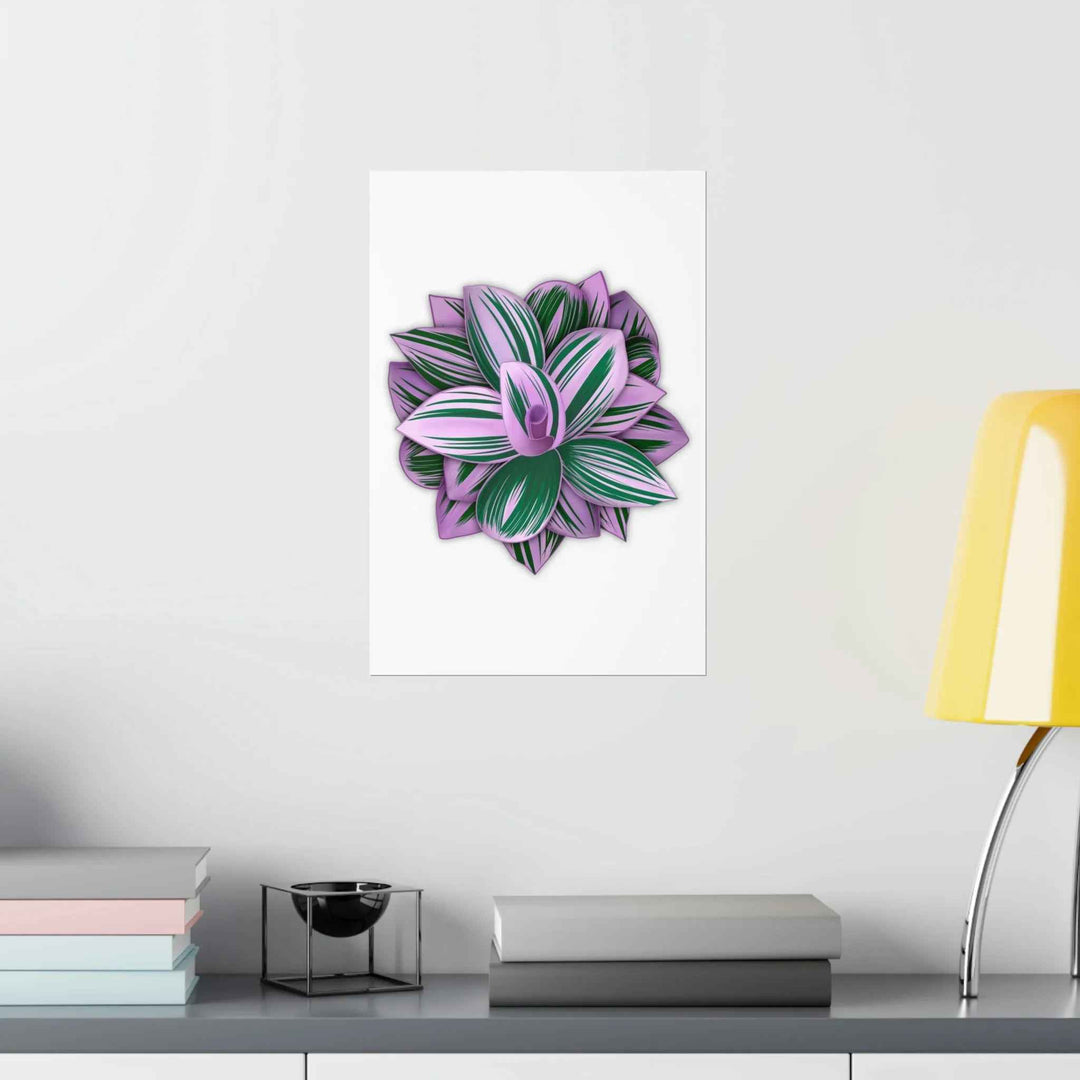 Tradescantia Nanouk Print – Botanical Wall Art on Museum-Grade Paper Poster Unframed - The Potted Pixel