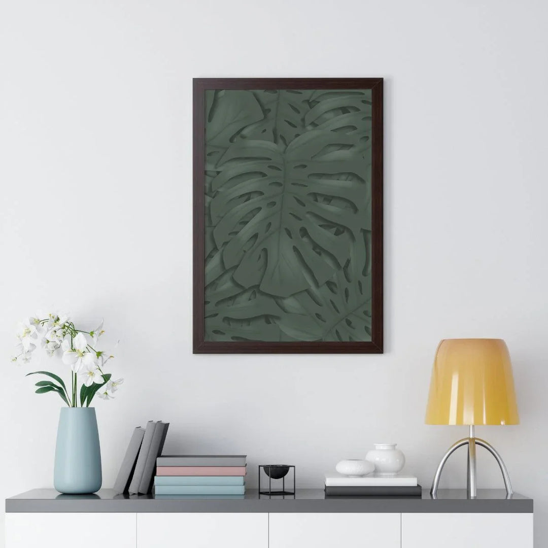 Deep Green Monstera Framed Print, Poster, Laura Christine Photography & Design, Framed, Home & Living, Indoor, Paper, Posters, Laura Christine Photography & Design, laurachristinedesign.com